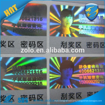 ZOLO good quality and very popular anti-fake scratch label